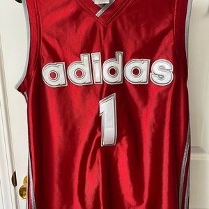 Original Adidas basketball jersey boys/small med
